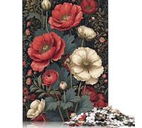 Adults Puzzles Jigsaw 1000 Pieces Jigsaw Eternal Poppy Elegance Puzzle Jigsaw Education Game Toys Family Decoration 1000pcs (75x50cm)