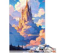 Adults Puzzles Jigsaw 500 Pieces Jigsaw Cloudy Castle Puzzle Jigsaw Education Game Toys Family Decoration 500pcs (52x38cm)