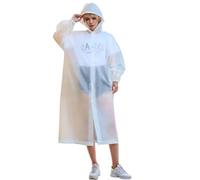 Adults Rain Coat Raincoats with Hood Rainwear and Button Reusable Ponchos for Outdoor Traveling Packable Jacket Emergency Situations
