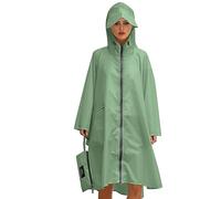 Adults Rain Coat Reusable Resistant Poncho Rainwear with Hood and Button Emergency Adult Clear Waterproof Coats Disposable Plastic Cover for Festival Accessories