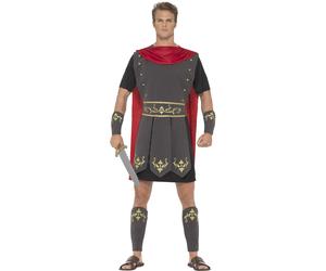 Adults Roman Warrior Costume Mens Centurion Gladiator Fancy Dress Outfit New