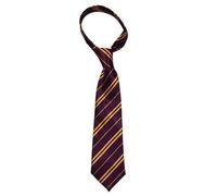 Adults School Wizard House Tie Halloween World Book Day Fancy Dress Accessory [Maroon]