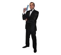 ADULTS SECRET AGENT FANCY DRESS COSTUME - BLACK SUIT PLUS BLACK TIE FOR ADULTS - 2 PIECE BLACK SUIT WITH JACKET AND TROUSERS - PERFECT FOR MOVIE THEMED AND HALLOWEEN FANCY DRESS COSTUMES (LARGE)