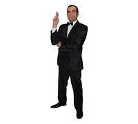 Adults Secret Agent Fancy Dress Costume - Black Suit Plus Black TIE for Adults - 2 Piece Black Suit with Jacket and Trousers - Perfect for Movie Themed and Halloween Fancy Dress Costumes (Small)