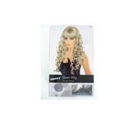 Adult's Silver Long Siren Wig - wig siren long fancy dress ladies curly silver smiffys fringe accessory