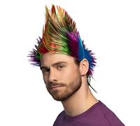 Adults' Spiky Mike Multicoloured Punk Wig