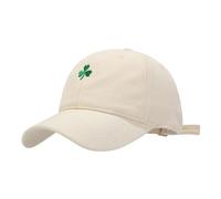 Adults St Patricks Day Baseball Cap Paddys Day Accessories Adjustable Unisex Irish Style Hat Washable Retro Shamrock Baseball Cap for Photo Shoots and Irish Gatherings (One Size Fits Most) Beige