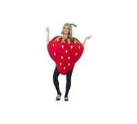 Adult's Strawberry Costume - costume strawberry adult funny fruit fancy dress food party outfit new smiffys unisex printed tabard headpiece