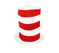 Adults Striped Cat In The Hat Fancy Dress World Book Day Character Dr Suess Hat