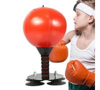 Adults Suitle Bag - Suction Cup Boxing Bag, Desktop Punching Bag Gag | PU Leather Desktop -Suction Cup Punching Bag, Stress Buster Relief Non Standing Desk Desk Punching Ball for Tables, Walls