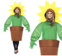 Smiffy's Adult Sunflower Costume multicoloured One Size