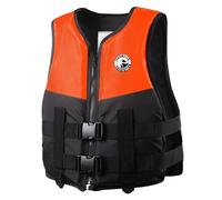 Adults Swim-Jacket Youth Waterproof Swim Jacket Waistcoat Adjustable Swim Vest Unisex for Boarding, Kayaking, Fishing,Watersports Orange