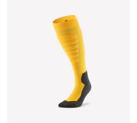Adults’ Thermal Ski And Snowboard Socks - 100 Plus - Yellow And Grey