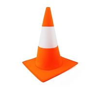 Adults Traffic Cone Hat - Pack of 1 - Tall Orange & White Road Safety Cone Costume Hat - Funny Novelty Stag Do Hen Party Festival Rave Darts Fancy Dress Costume Accessory for Men and Women