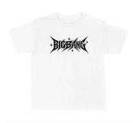 Adults Unisex Big Bang K-Pop Concert Tour Fan Graphic Music T-Shirt Top | White K-Pop concert tee, ringspun cotton, black tour print, unisex adult cut, crew neckline, short sleeve, machine washable
