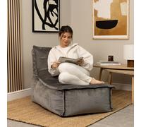 Adults Velvet Scandi Lounger Luxury Bean Bag Filled Living Room BeanBag