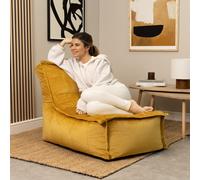 Adults Velvet Scandi Lounger Luxury Bean Bag Filled Living Room BeanBag