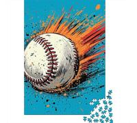 Adults Wooden Jigsaw Baseball 1000 Pieces of Jigsaw Puzzles Rectangular Puzzle Intellectual Development Game 1000pcs (75x50cm)