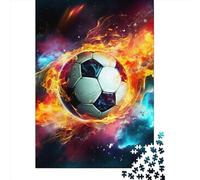 Adults Wooden Jigsaw Football 1000 Pieces of Jigsaw Puzzles Rectangular Puzzle Intellectual Development Game 1000pcs (75x50cm)