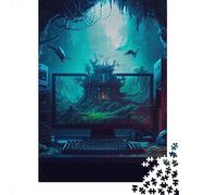 Adults Wooden Jigsaw Gaming Coming To Life 500 Pieces of Jigsaw Puzzles Rectangular Puzzle Intellectual Development Game 500pcs (52x38cm)