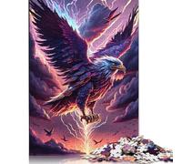 Adults Wooden Jigsaw Puzzle 1000 Pieces Cosmic Fantasy Eagle Puzzle Leisure Creative Games Toys Puzzles 1000pcs (75x50cm)