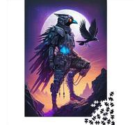 Adults Wooden Jigsaw Raven Mythical Adventure 1000 Pieces of Jigsaw Puzzles Rectangular Puzzle Intellectual Development Game 1000pcs (75x50cm)