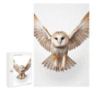 Adults Wooden Puzzles for Home Decor, Unique Shaped A Barn Owl Puzzle with Exquisite Box, Personalized Wooden Jigsaw 1000 PCS for Family Game Gift, Travel, Art Decor