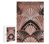 Adults Wooden Puzzles for Home Decor, Unique Shaped Art Deco Pattern Puzzle with Exquisite Box, Personalized Wooden Jigsaw 1000 PCS for Family Game Gift, Travel, Art Decor
