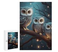 Adults Wooden Puzzles for Home Decor, Unique Shaped Owl on Tree Puzzle with Exquisite Box, Personalized Wooden Jigsaw 1000 PCS for Family Game Gift, Travel, Art Decor