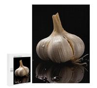 Adults Wooden Puzzles for Home Decor, Unique Shaped Raw Garlic Puzzle with Exquisite Box, Personalized Wooden Jigsaw 500 PCS for Family Game Gift, Travel, Art Decor