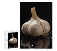 Adults Wooden Puzzles for Home Decor, Unique Shaped Raw Garlic Puzzle with Exquisite Box, Personalized Wooden Jigsaw 300 PCS for Family Game Gift, Travel, Art Decor