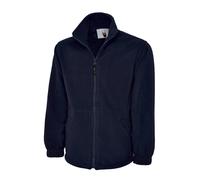 Adults Zip Fleece Jacket UC604 Uneek Zip Pockets Adjustable Size Large BNWT Navy