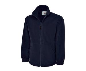 Adults Zip Fleece Jacket UC604 Uneek Zip Pockets Adjustable Size Large BNWT Navy
