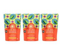 Aduna Organic Baobab Powder | 100% Baobab Fruit for Immune & Digestive Support | Natural Vegan Source of Vitamin C & Prebiotic Fibre | Superfood Powder for Smoothies, Juices & Yoghurts | 3 x 275g