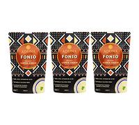 Aduna Organic Fonio Supergrain | Ancient African Wholegrain Rich in Iron, Zinc, B Vitamins & Fibre | Natural Gluten-Free Rice, Quinoa & Couscous Alternative | Porridge, Salads, & Stir-Fries | 3 x 1kg