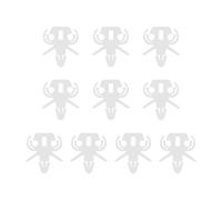 Adunsiaoto 10 Pieces Universal Plastic Vehicle Cable Clips, Brake Line Retaining Clip, Brake Line Tube Retaining Clip Automotive Accessories, Side Door Moulding Panel Trim Clips