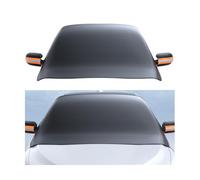 Adunsiaoto Car Snow Cover Thickened Oxford Cloth, Front Windshield Ice Frost Guard, Magnetic Car Snow Cover, Three Windows Ice Protection Sun Shade Snow Cover, Car Accessories Fits Most Cars(Orange)