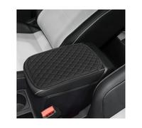 Adunsiaoto Leather Car Center Console Cover, Car Center Console Cushion Pad, Leather Automobile Armrest Pad For Auto Vehicles SUV Truck, Universal Comfort Anti-slip Armrest Box Mat(Black)