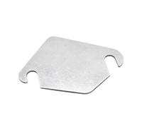 Adunsiaoto Stainless Steel Block Plate Gasket, EGR Valve Gasket, EGR Valve Plates, EGR Valve Blanking Block Plate Kit, Stainless Steel EGR-Valve Blanking Block Plate Compatible with Car(Non-Porous)