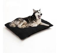 ADUODAO Fluffy Dog Cage Mattress Soft Warm Dog Mat Machine Washable, Anti-Slip Pet Crate Mattress for Large Medium Small Pets, Cat Sofa Beds Anti Anxiety Puppy Pillow (93x65x10cm,Black)