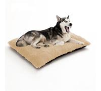 ADUODAO Fluffy Dog Cage Mattress Soft Warm Dog Mat Machine Washable, Anti-Slip Pet Crate Mattress for Large Medium Small Pets, Cat Sofa Beds Anti Anxiety Puppy Pillow (65x48x8cm,Beige)