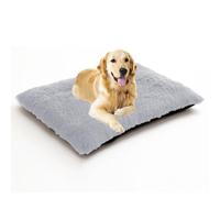 ADUODAO Large Dog Crate Bed, Fluffy Calming Dog Crate Mattress for Large Medium Pets, Rectangle Pet Pillow Cushion with Non Skid Bottom for Crate, Machine Washable (122x85x12cm,Light Grey)