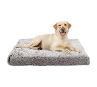 ADUODAO Orthopedic Pet Bed with Anti-Slip Bottom for Labrador, German Shepherd, Golden Retriever, Dog Anxiety Pillow Cushion Cat Crate Bed Rectangle Puppy Mat (50x40x5cm,Coffee)