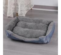 ADUODAO Orthopedic Rectangle Dog Beds, Cat Calming Crate Mattress, Dog Cushion Mats with Non-Slip Bottom, Anti Anxiety Pet Cushion Sofa for Medium Large Pet (66 * 50 * 15CM,Grey)