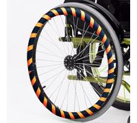 ADUUTPPD L,24in, 1 Pair Wheelchair Cover,20/22/24 Inch Silicone Non-Slip Wheelchair Push Rim Covers, Wear-Resistant Hand Push Ring Protective Cover, Rear Wheel Grips Accessories