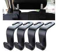 ADUYHCZ 4 Pack Car Headrest Hooks Heavy, For VW T6 T6.1 Transporter 2015-2024 2025 2026 Duty Seat Back Hangers for Bags Coats Umbrellas, Strong Storage Organiser Hooks