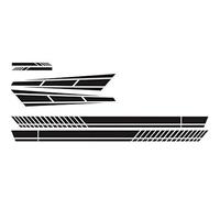 ADUYHCZ Car Body Stickers Racing Stripes Decals, for Audi a1 a1s-line a1sportback a1 s a2 a3s-line a3 8p 8v Side Door Skirt Vinyl Graphics Bonnet Hood Mirror Styling Kit