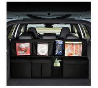 ADUYHCZ Car Boot Organiser, for VW Tiguan Allspace Life Elegance R-Line 2017-2025 2026 Durable Foldable Cargo Net Storage Car Backseat Waterproof Kick Mats Car Organiser Seat Back,Black