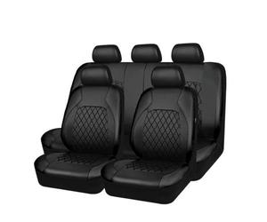 ADUZA Faux Leather Car Seat Cover Set for Audi A3 Sportback A1 8KX A2 A3 8P Limousine Convertible 1995-2024, Black