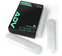 ADV Tennis Dampener with Custom Feel, Racket Shock Absorber to Reduce Vibration and Stay on The Racket, Engineered Poly-Silicone Tennis Racket Dampener, Clear, Max Sorb 3-Pack…